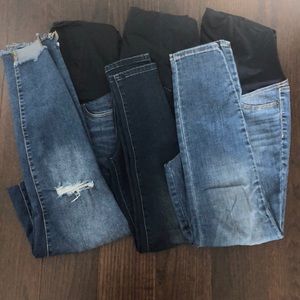 3 pairs Isabel Maternity Full Panel Jeans Size 6